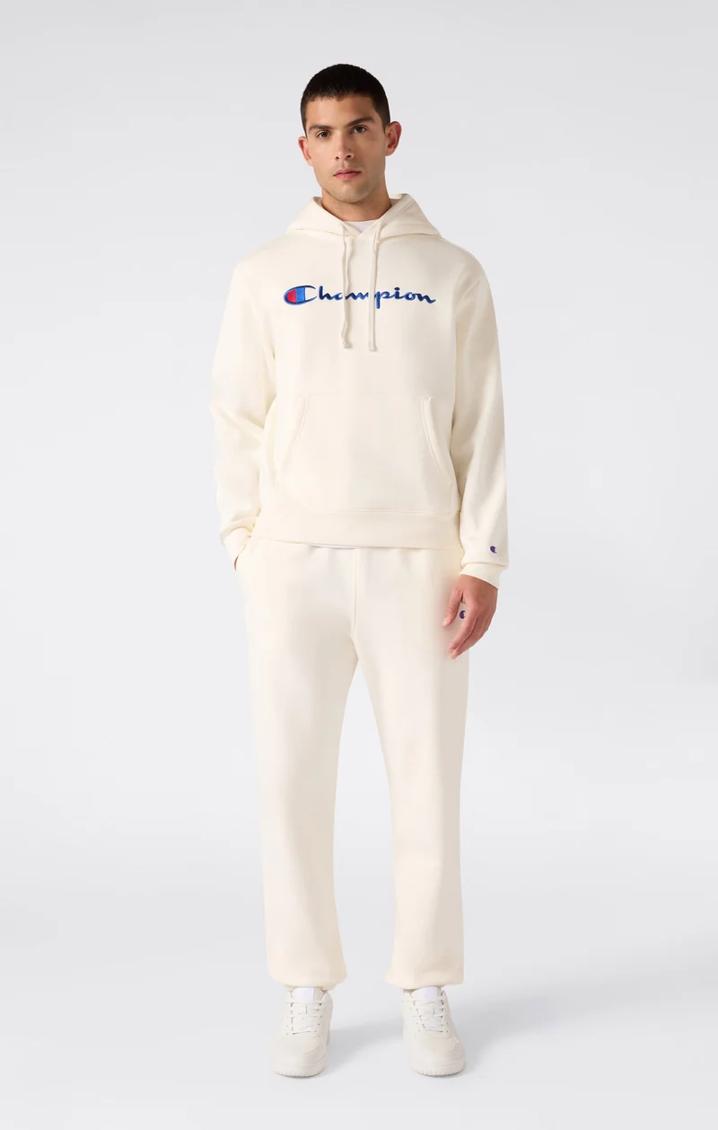 Men’s Trousers with Elasticated Cuffs, C Logo and Brushed Interior