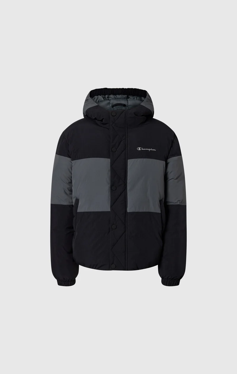 Kids' Colour-Block Hooded Jacket