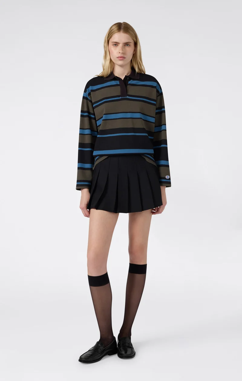 Women’s Future Memories Striped Rugby Polo Shirt