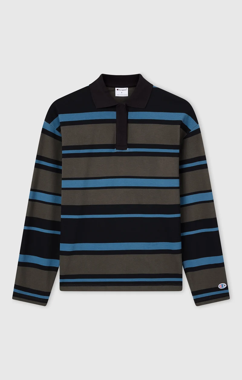 Women’s Future Memories Striped Rugby Polo Shirt
