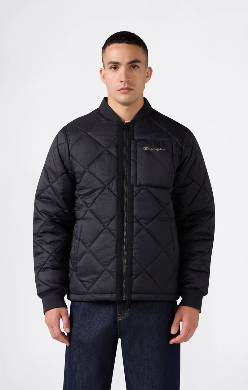Men's Quilted Bomber Jacket