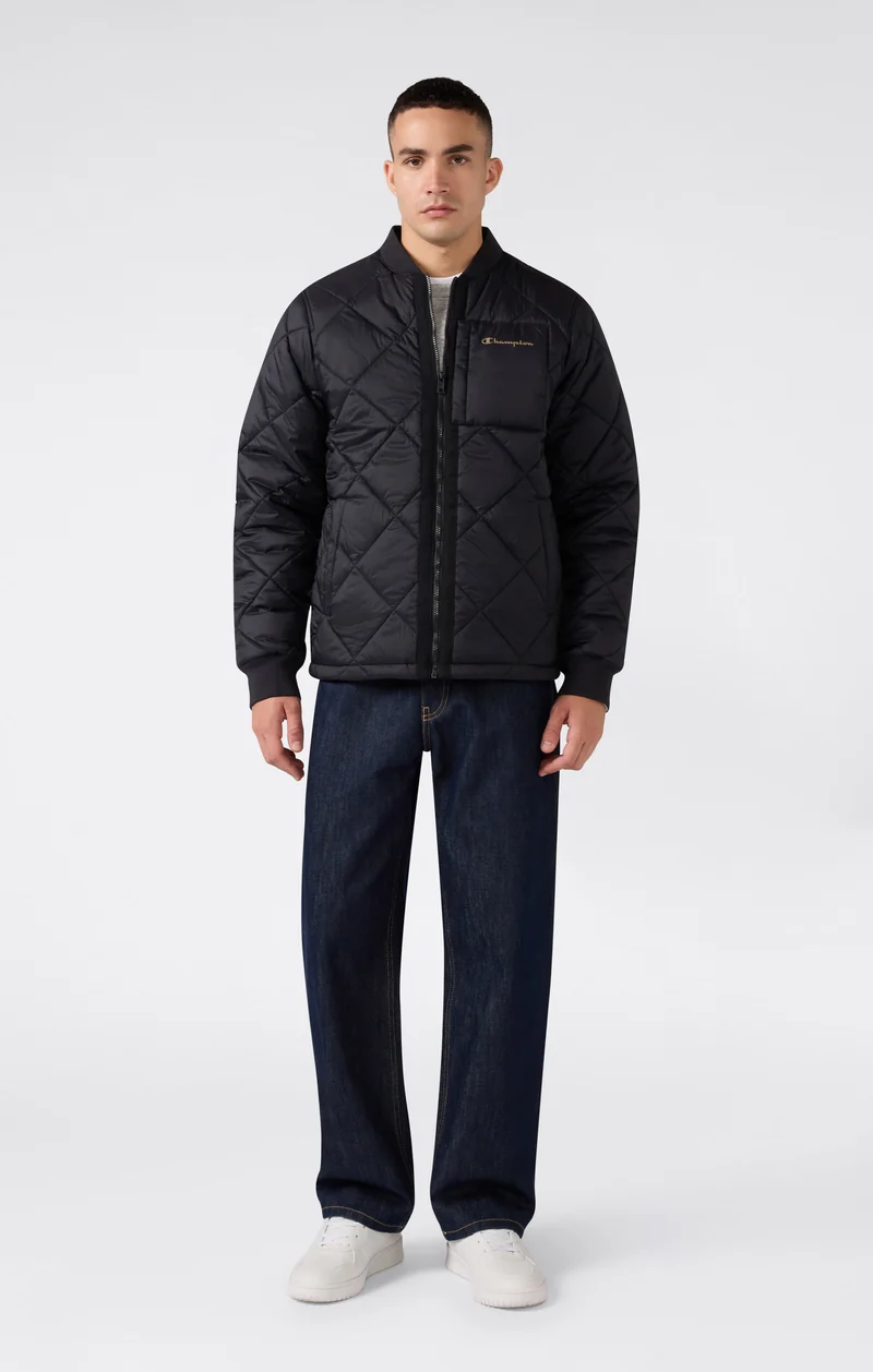 Men's Quilted Bomber Jacket