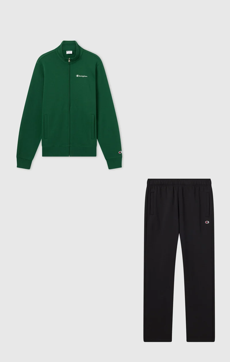Men’s Full Zip Brushed Fleece Tracksuit Set