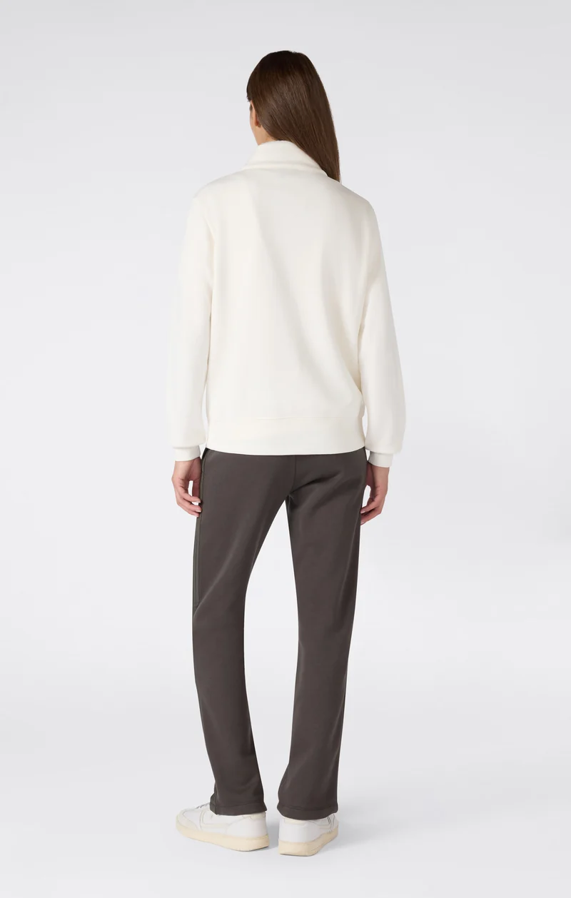 Women's Full-Zip Tracksuit with High Neck and Brushed Inside