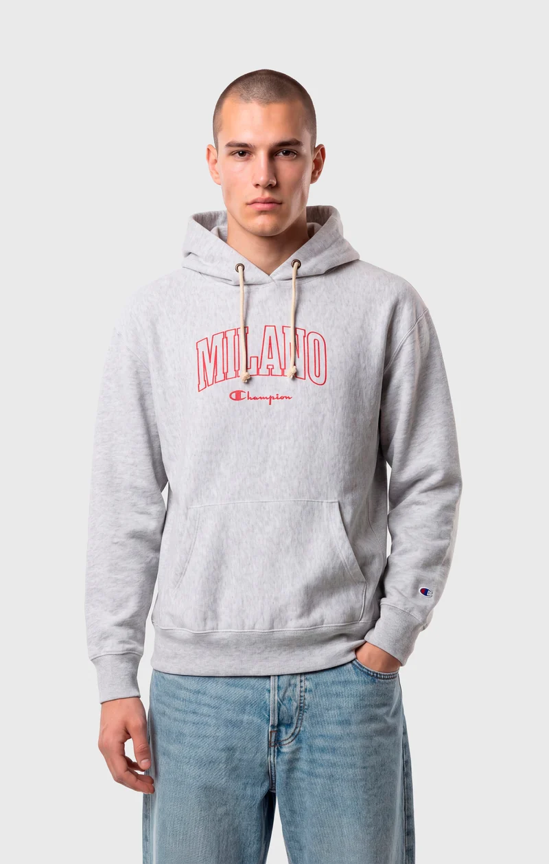 Men's Lightweight Reverse Weave "Milano" Hooded Sweatshirt