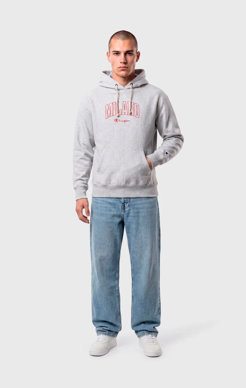 Men's Lightweight Reverse Weave "Milano" Hooded Sweatshirt