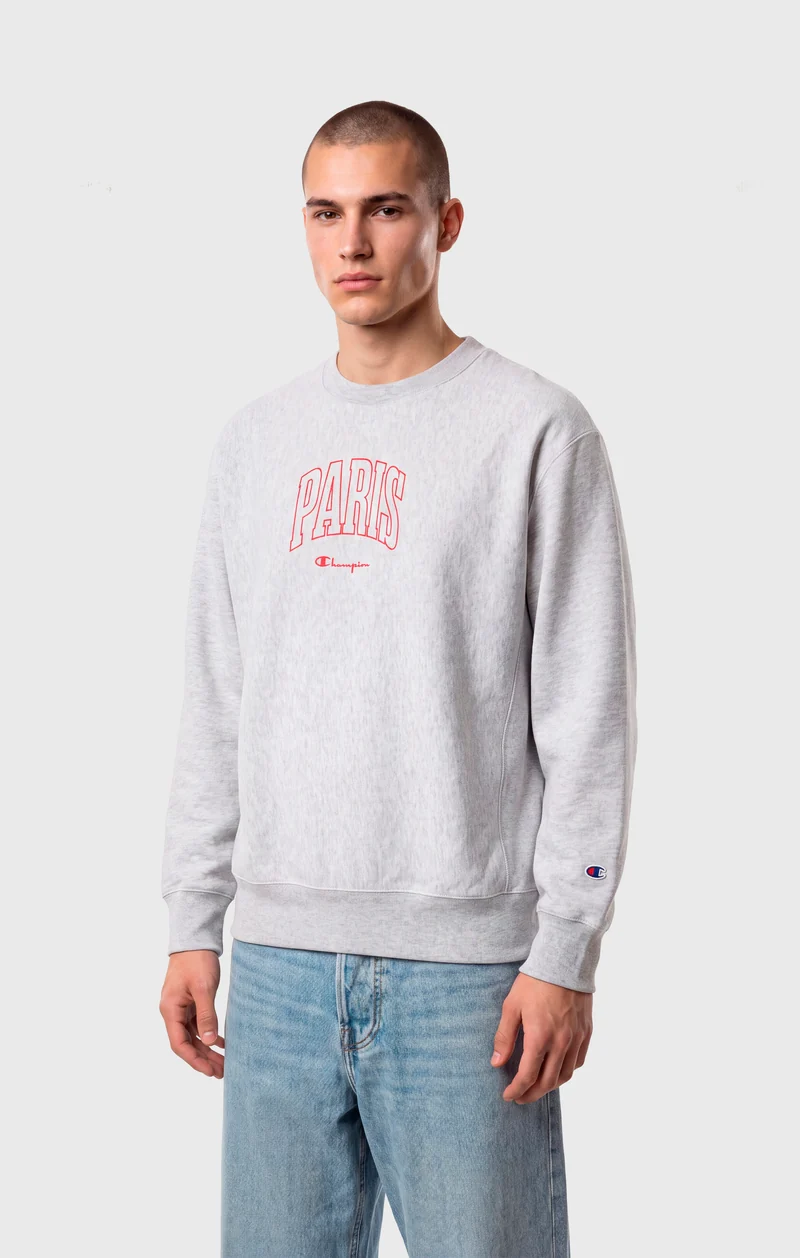 Men's Lightweight Reverse Weave "Paris" Crewneck Sweatshirt