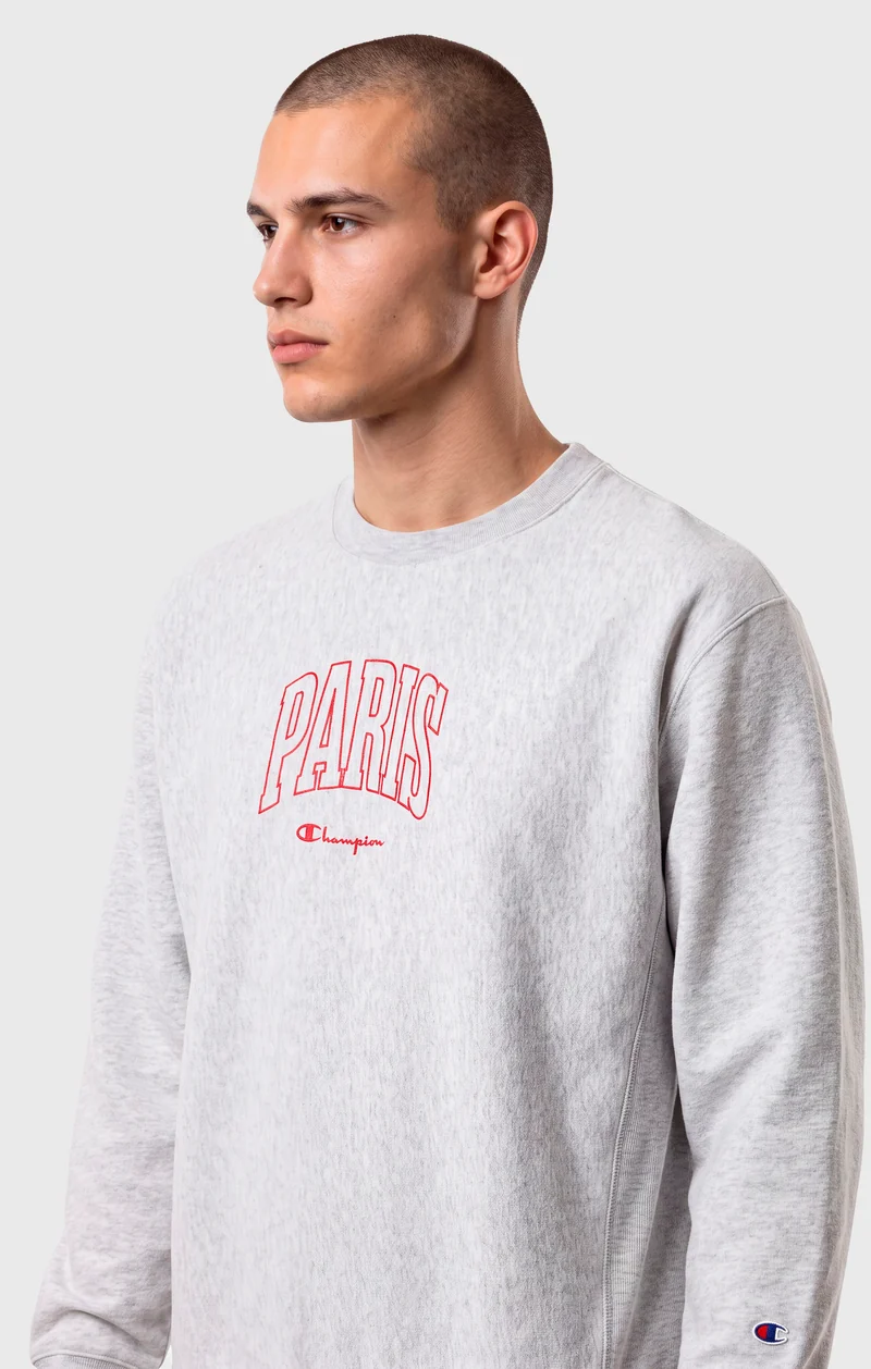Men's Lightweight Reverse Weave "Paris" Crewneck Sweatshirt