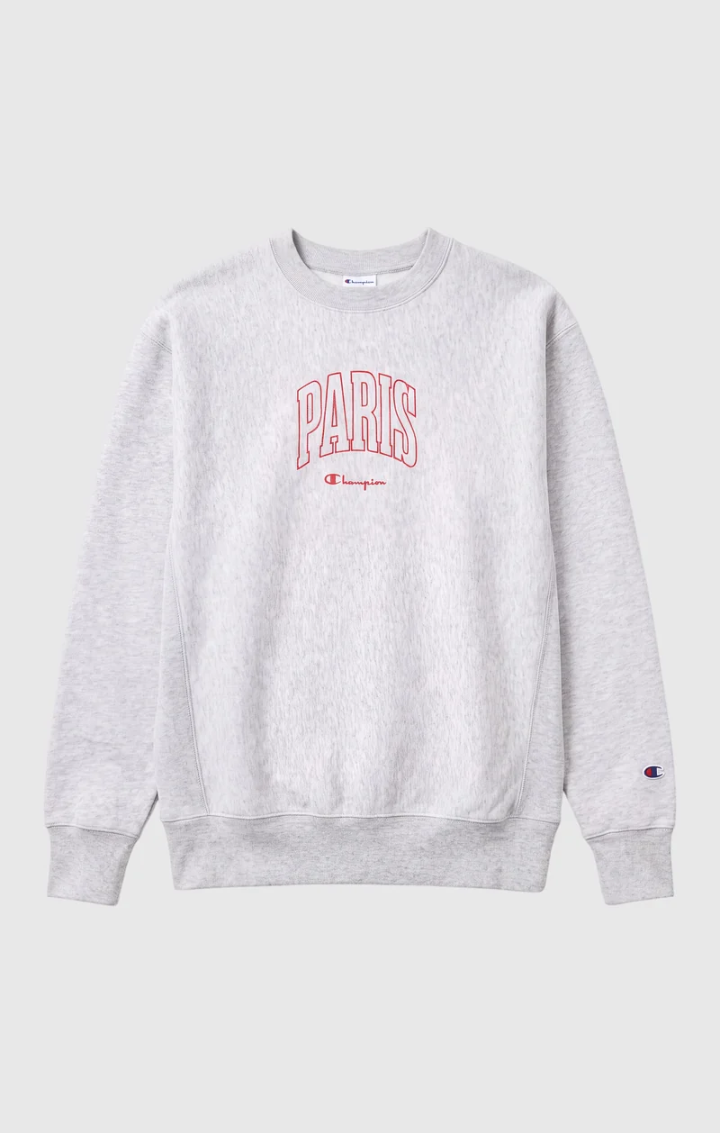 Men's Lightweight Reverse Weave "Paris" Crewneck Sweatshirt