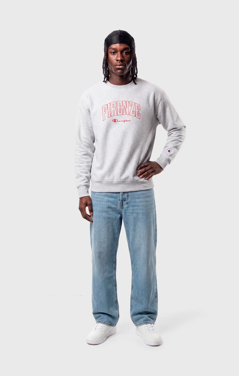 Men's Lightweight Reverse Weave "Firenze" Crewneck Sweatshirt