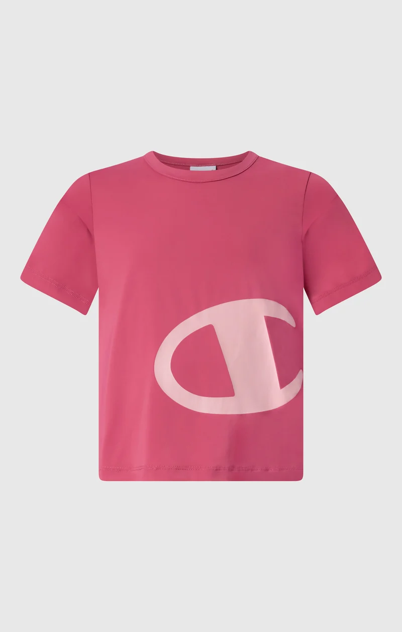 Girls’ Stretch Nylon T-Shirt with Maxi C Logo