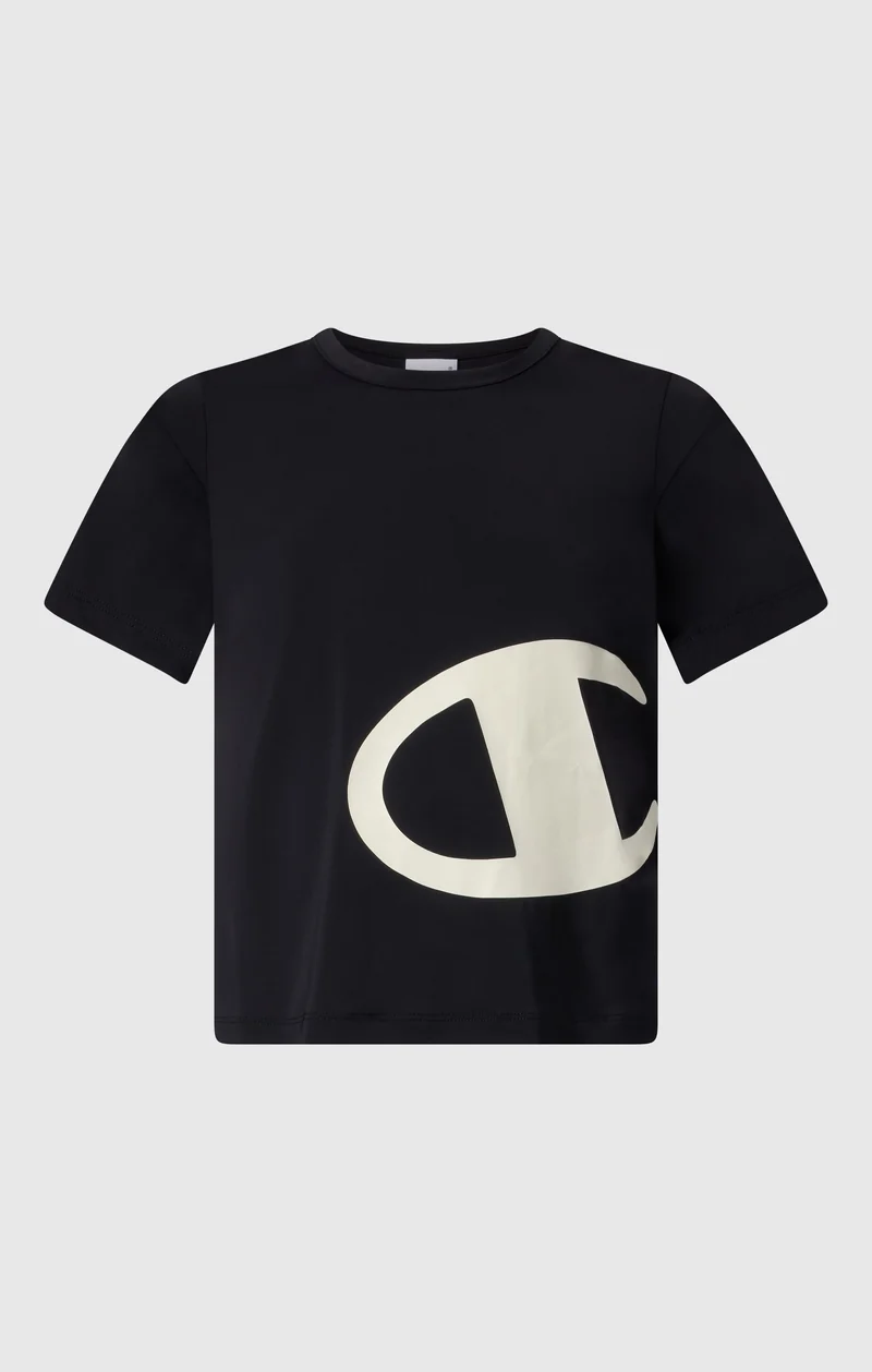 Girls’ Stretch Nylon T-Shirt with Maxi C Logo