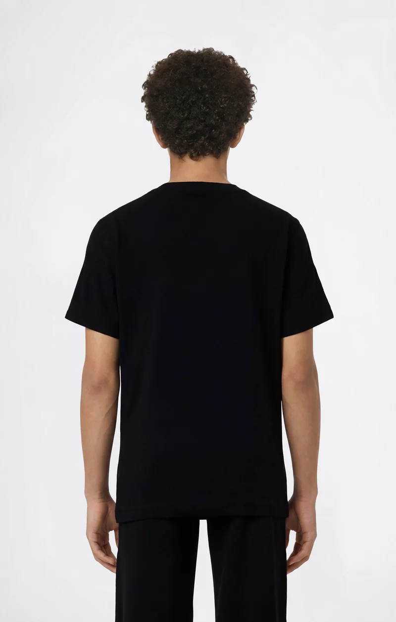 Boys’ Cotton T-Shirt with Tape and Maxi C Logo