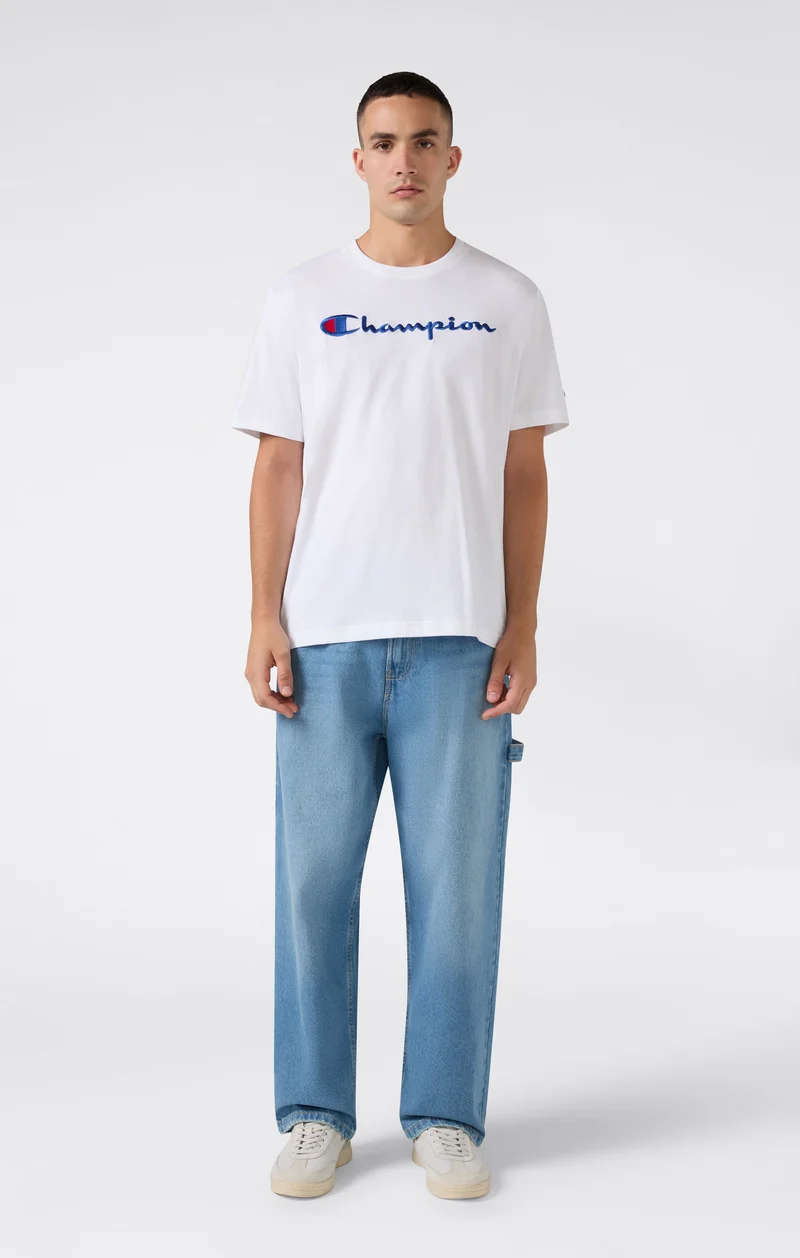 Men’s Cotton T-Shirt with Champion Logo