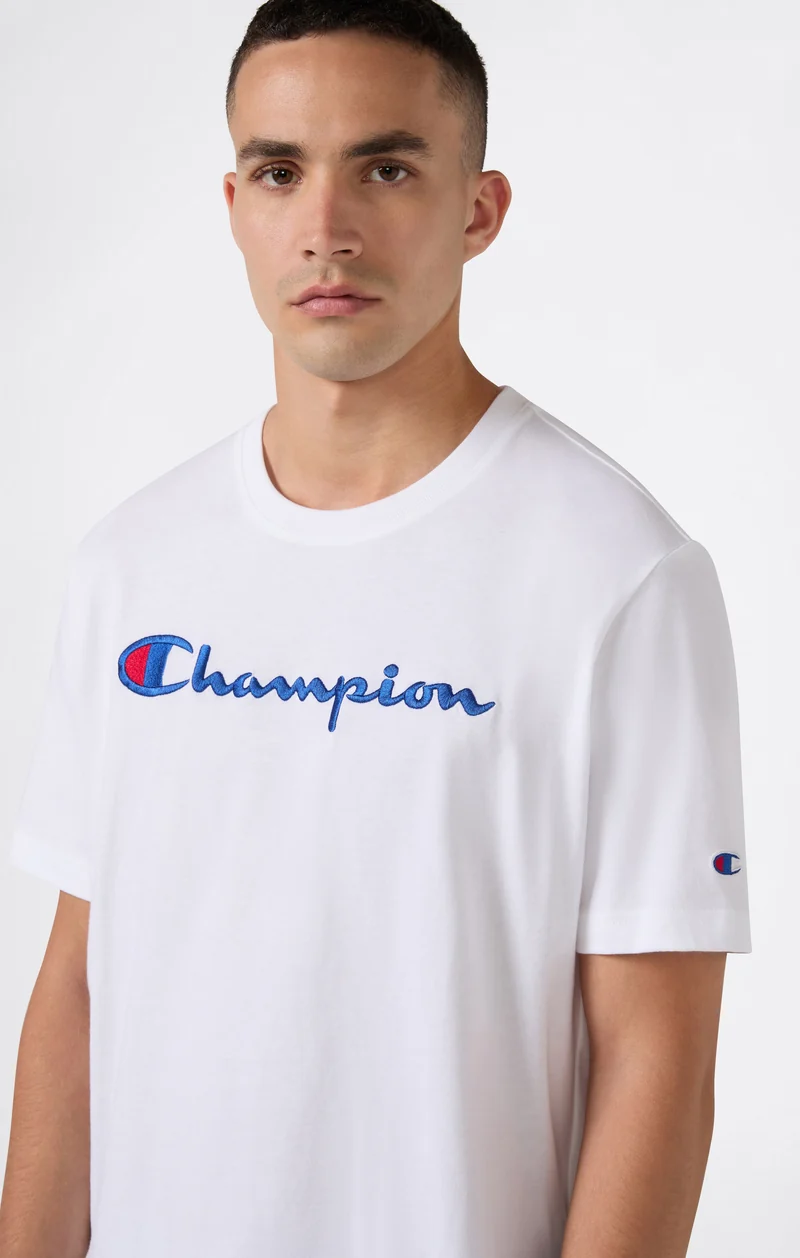 Men’s Cotton T-Shirt with Champion Logo