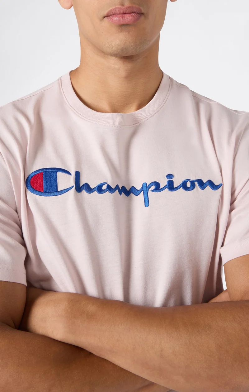Men’s Cotton T-Shirt with Champion Logo