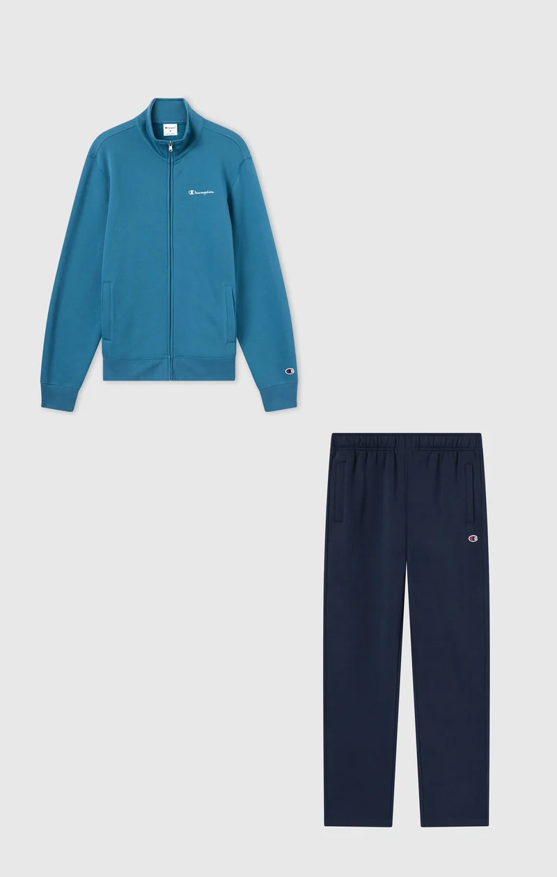 Men’s Full Zip Brushed Fleece Tracksuit Set