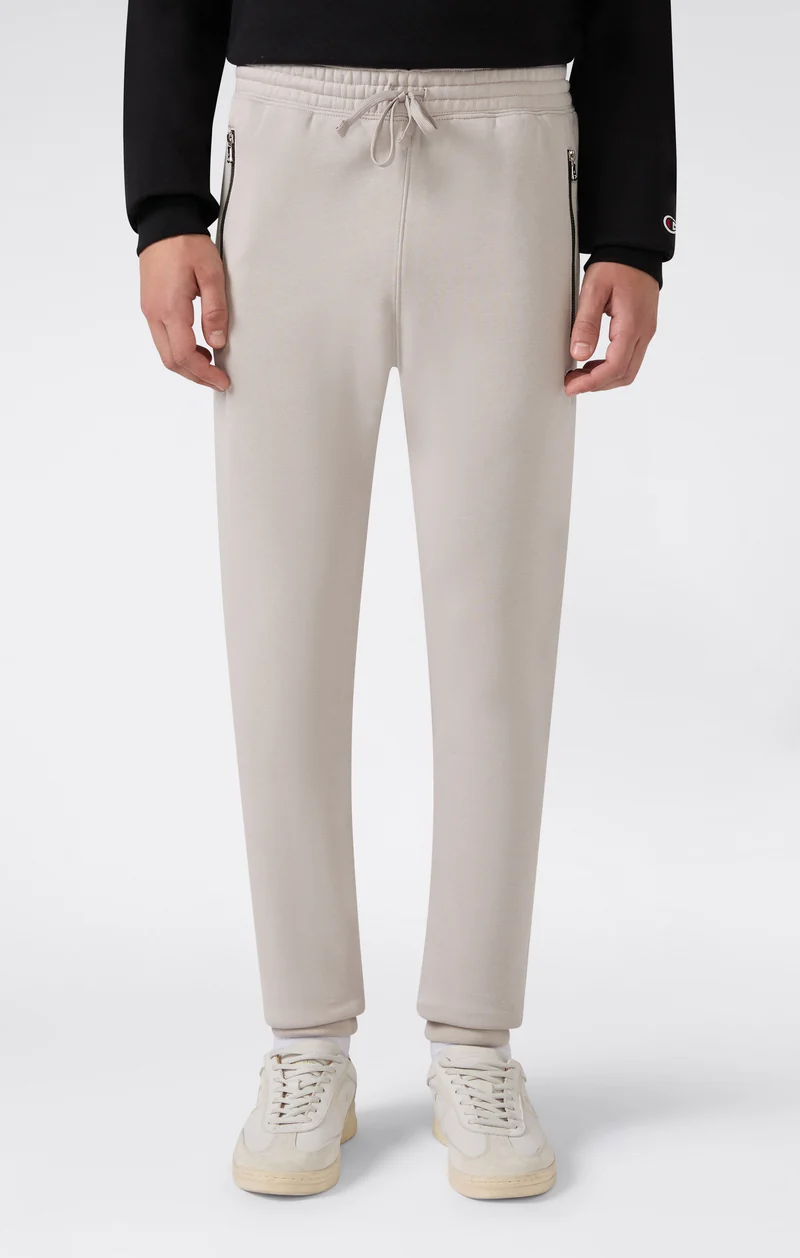 Men’s Slim Fit Fleece Pants with Cuffs and Brushed Interior Icons