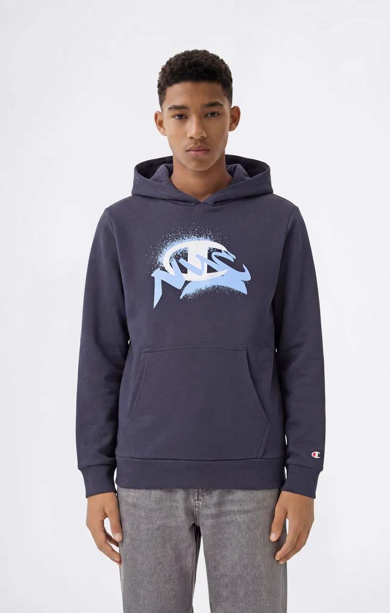 Boys’ Hooded Sweatshirt with Graphic and Brushed Interior