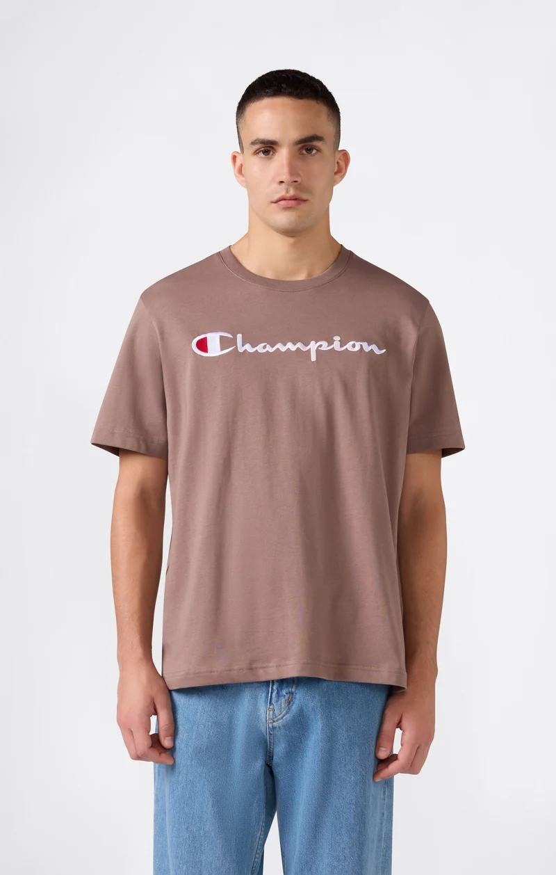 Men’s Cotton T-Shirt with Champion Logo