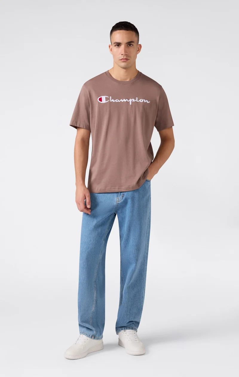 Men’s Cotton T-Shirt with Champion Logo
