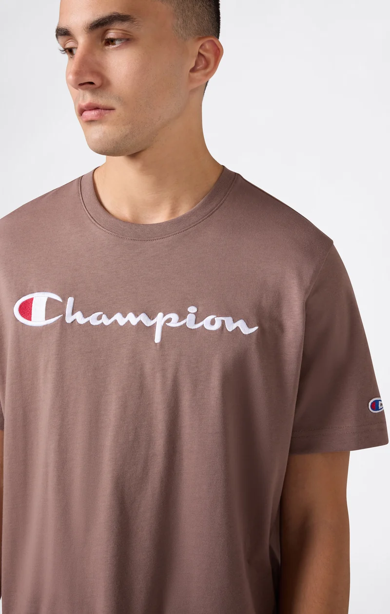 Men’s Cotton T-Shirt with Champion Logo