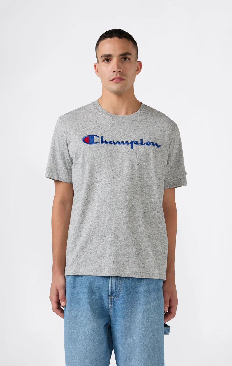 Men’s Cotton T-Shirt with Champion Logo