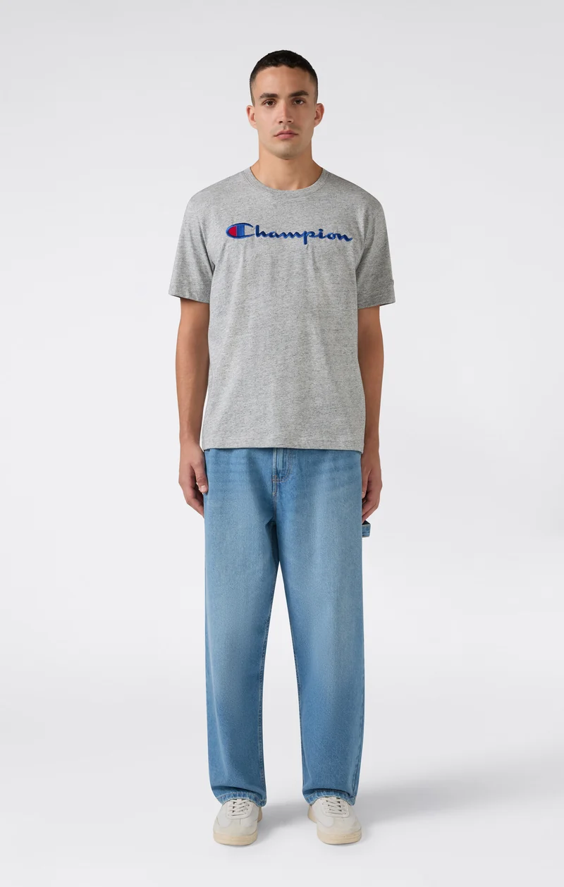 Men’s Cotton T-Shirt with Champion Logo