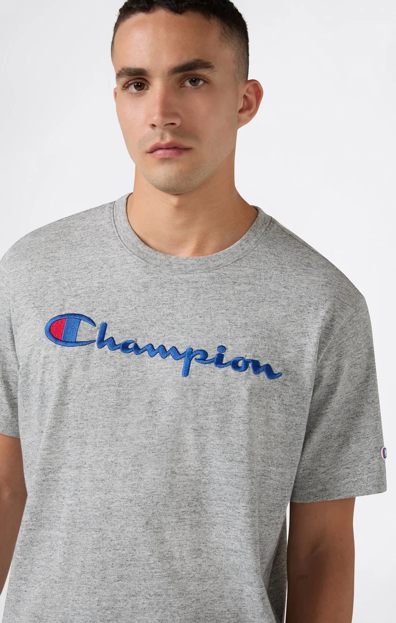 Men’s Cotton T-Shirt with Champion Logo