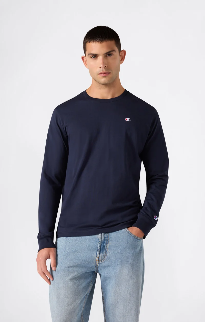 Men’s Cotton Long Sleeve T-Shirt with C Logo