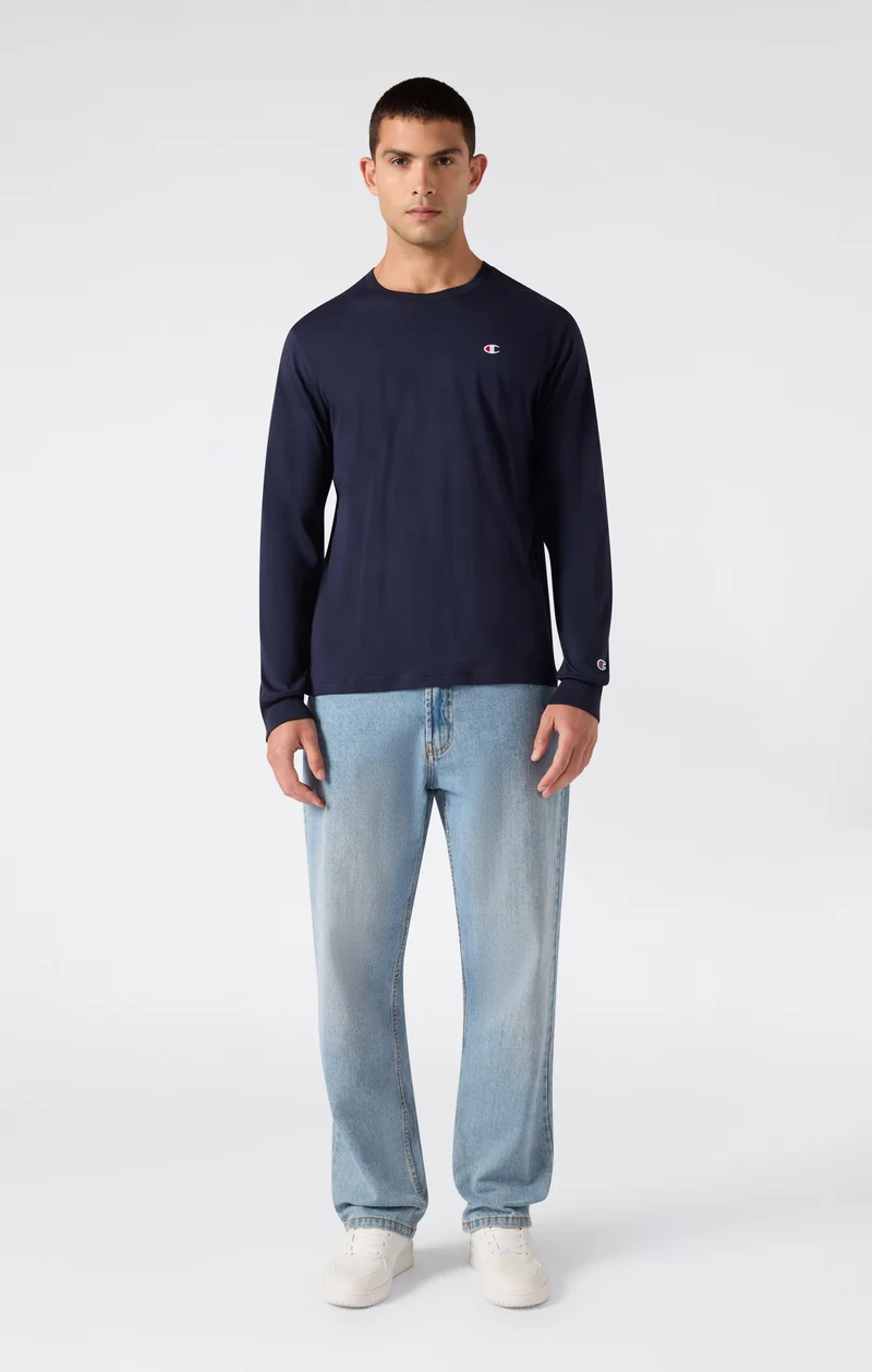 Men’s Cotton Long Sleeve T-Shirt with C Logo