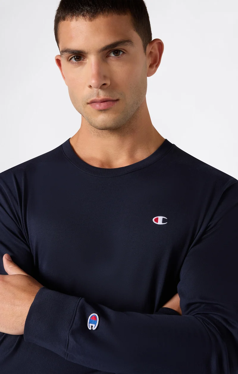 Men’s Cotton Long Sleeve T-Shirt with C Logo