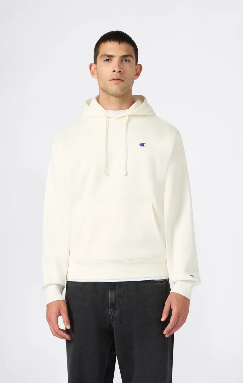 Men’s Hooded Sweatshirt with C Logo and Brushed Interior