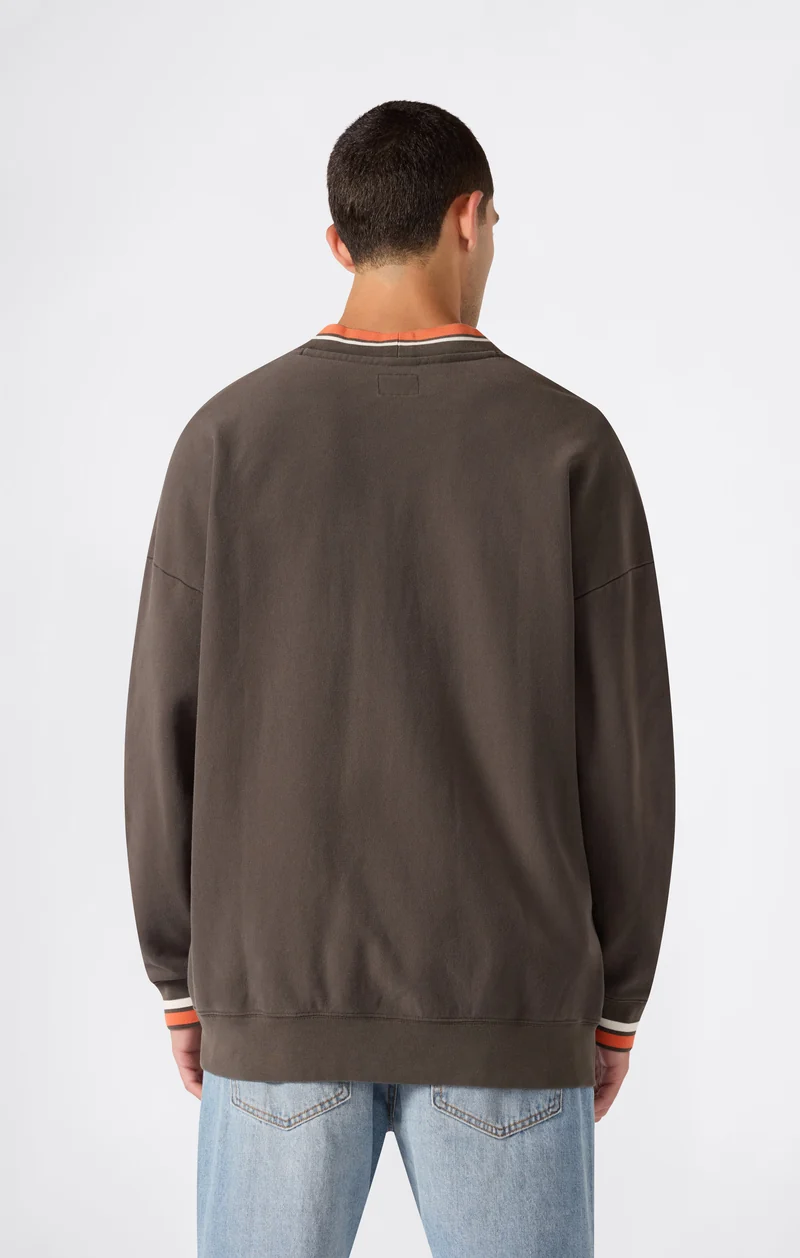 Men’s Reverse Weave Cardigan Sweatshirt Modern Ametora