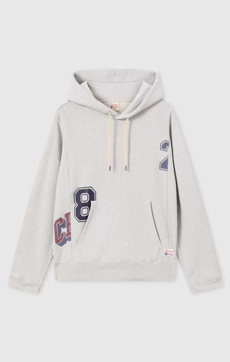 Men’s Reverse Weave Hooded Sweatshirt with Brushed Interior Modern Ametora