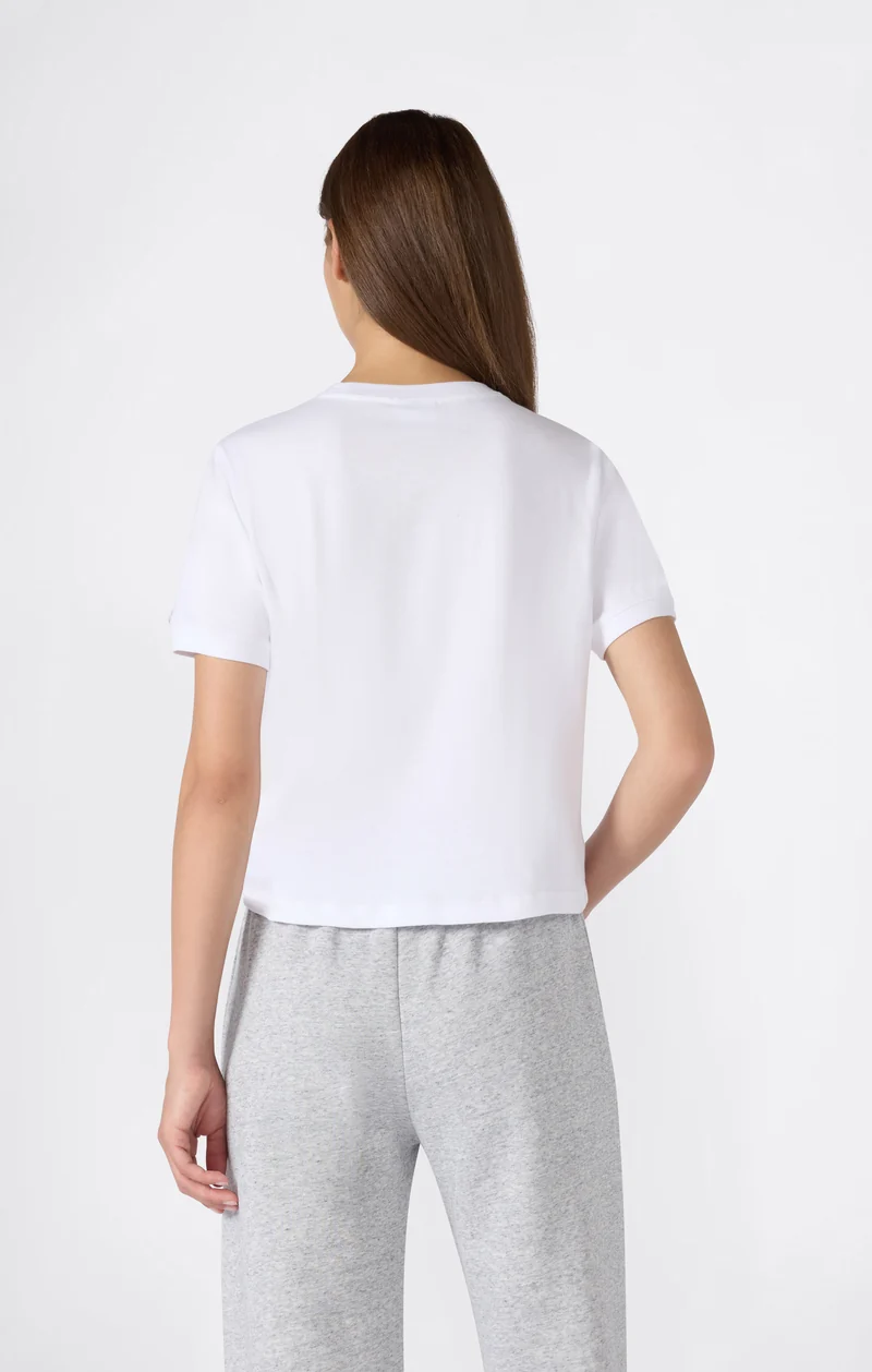 Women’s Stretch Jersey Crop T-Shirt with C Logo