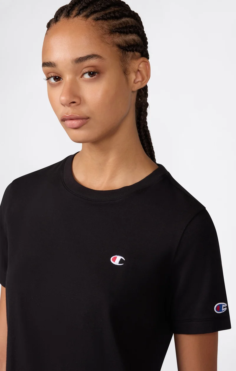 Women’s Stretch Jersey Crop T-Shirt with C Logo