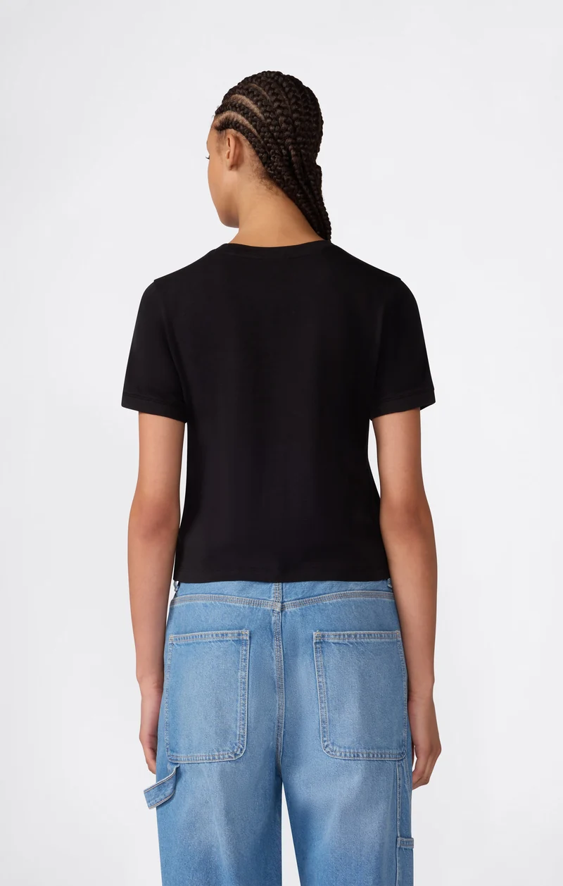 Women’s Stretch Jersey Crop T-Shirt with C Logo