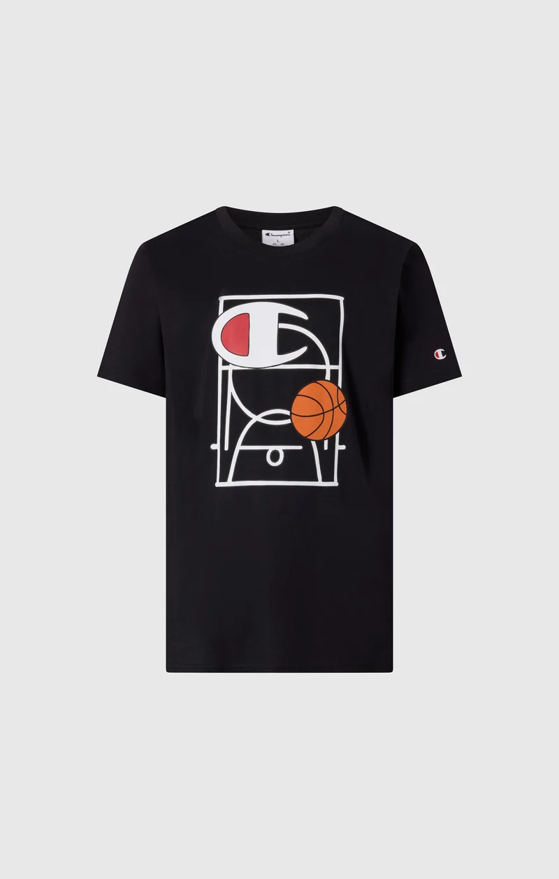 Boys' T-Shirt with Basketball Graphic