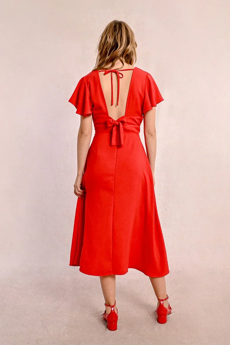 Tie Back Maxi Dress