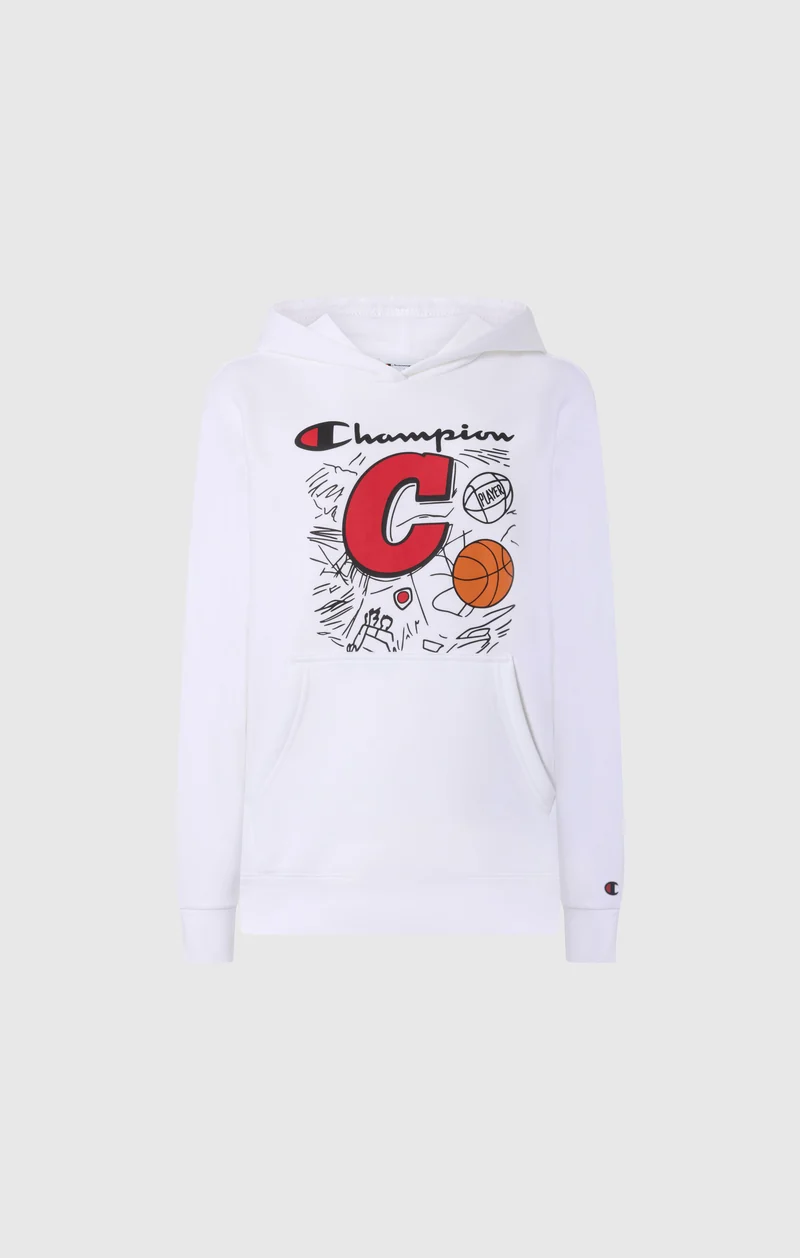 Boys' Hoodie with Basketball Graphic and Brushed Inside