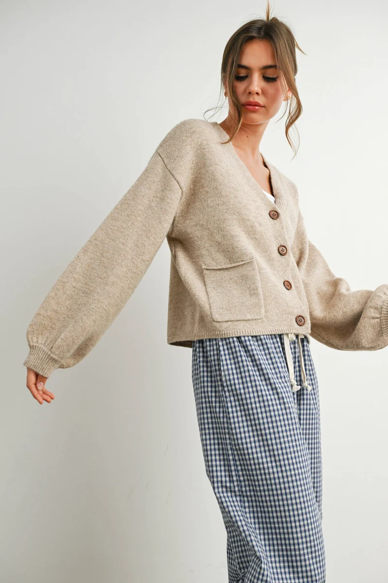 V-Neck Cardigan