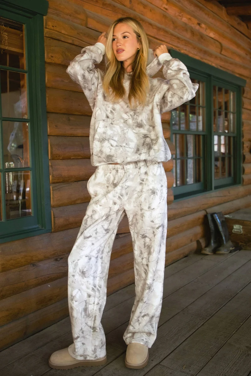 Light Woodland Camo Lounge Fleece Sweatpants