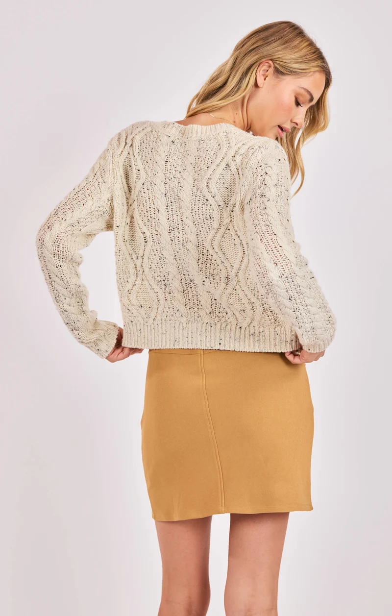 Effortless Cable Knit Cardi
