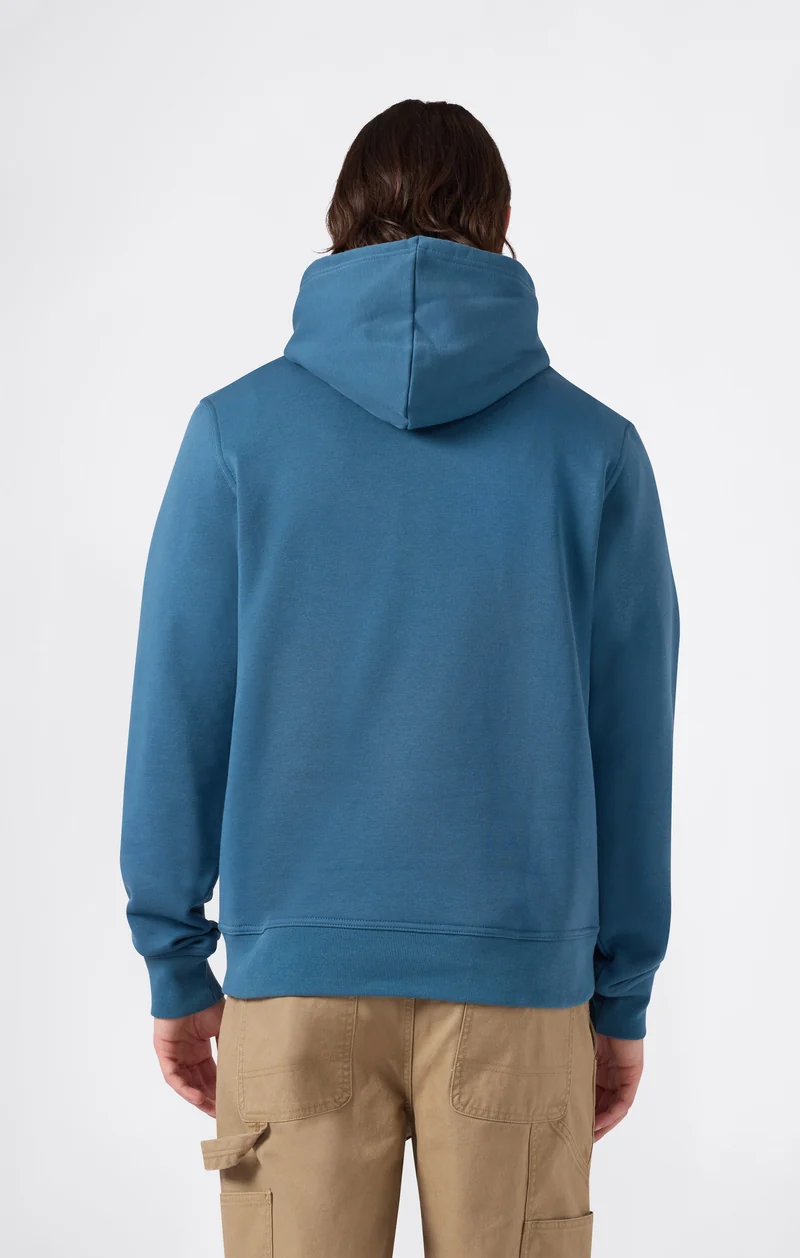 Men's Fleece Hoodie with Brushed Interior and Maxi Logo