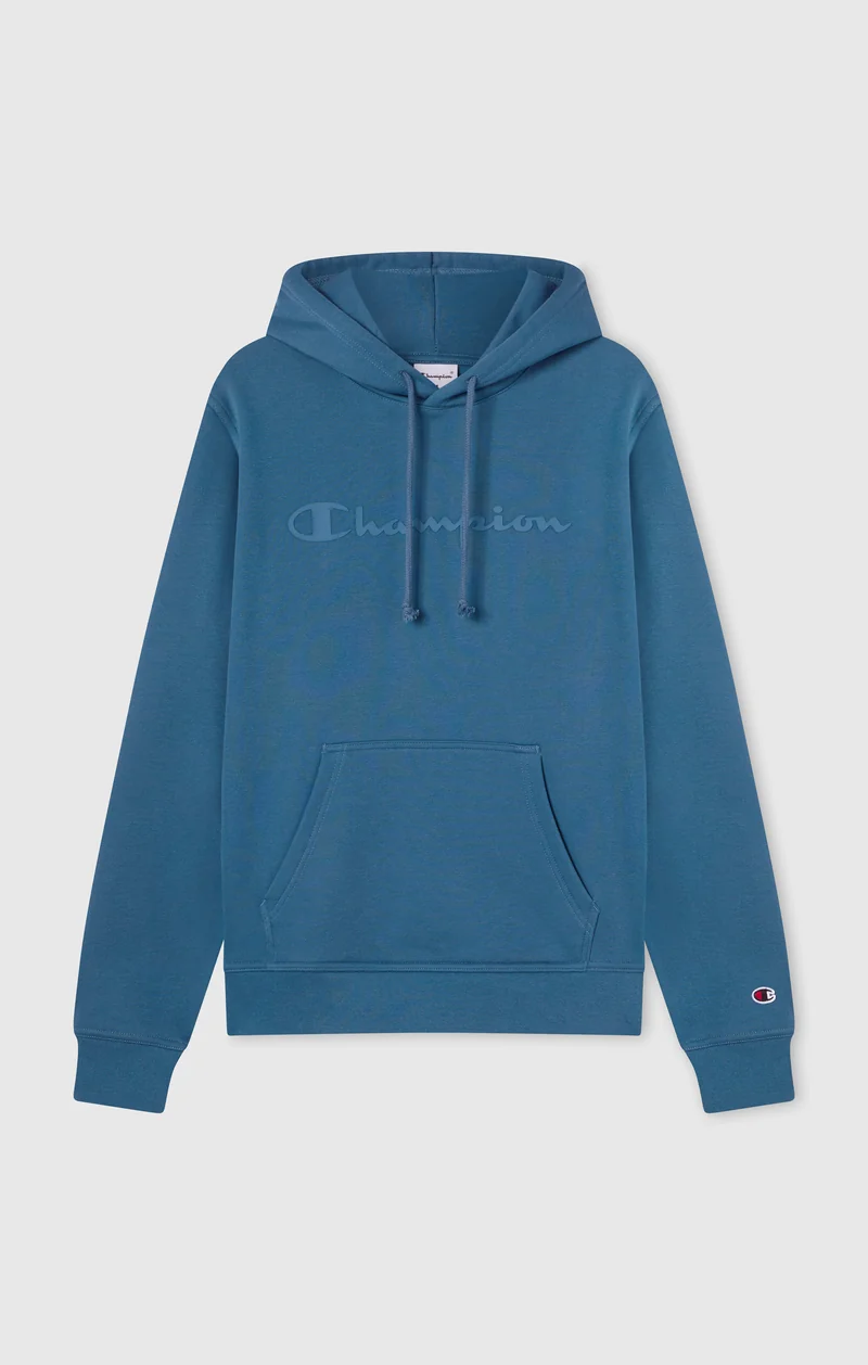 Men's Fleece Hoodie with Brushed Interior and Maxi Logo