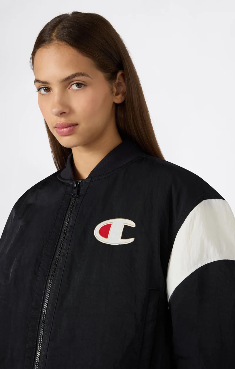Women’s Water-Repellent Padded Bomber Jacket with C Logo