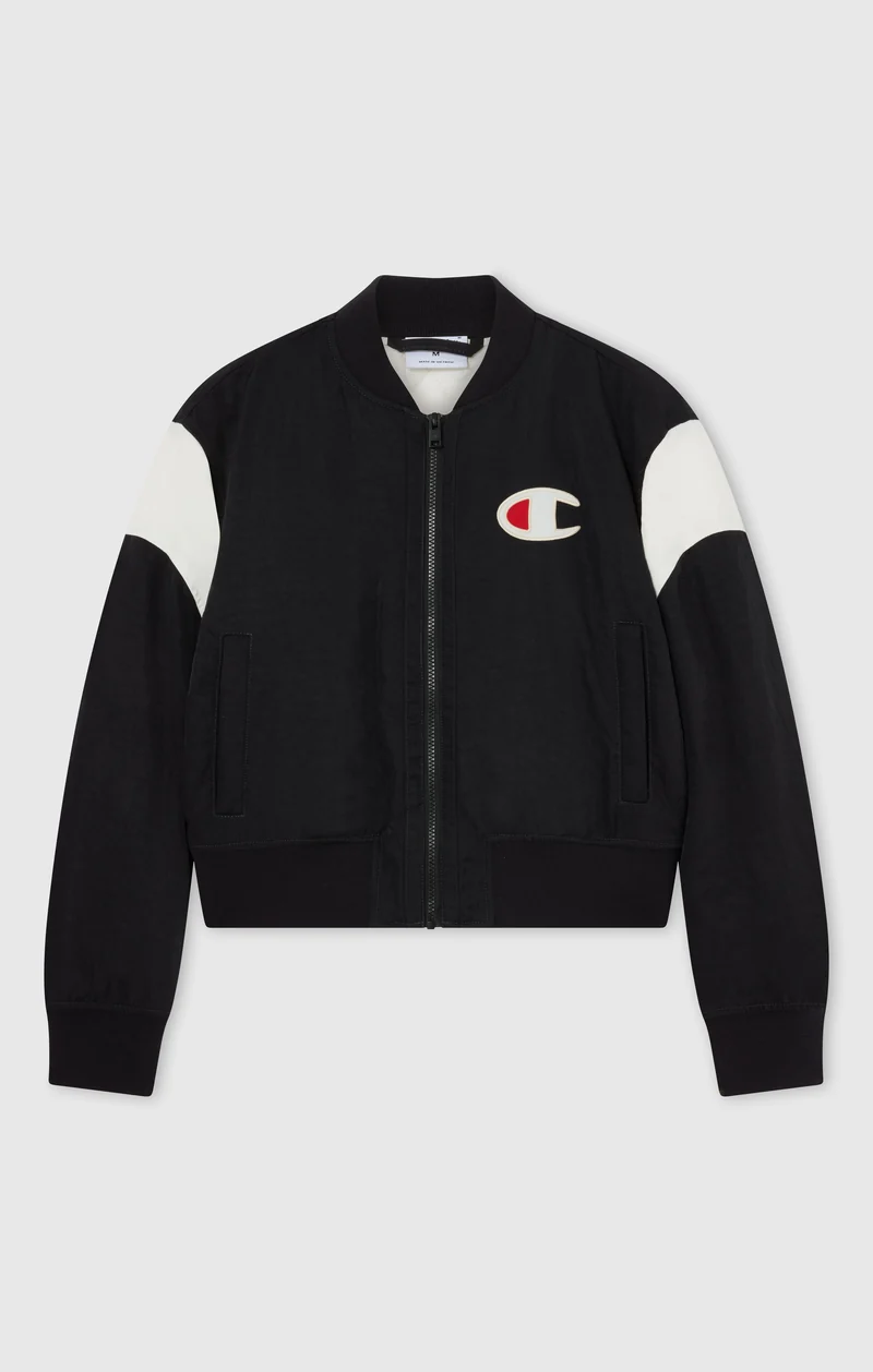 Women’s Water-Repellent Padded Bomber Jacket with C Logo