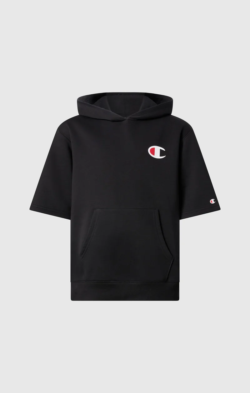 Boys' Short-Sleeve Hoodie with Brushed Inside