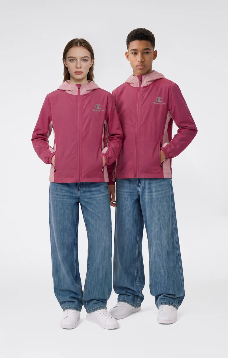 Junior Stretch Nylon Hooded Jacket